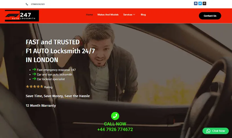 Auto Locksmiths 247 website