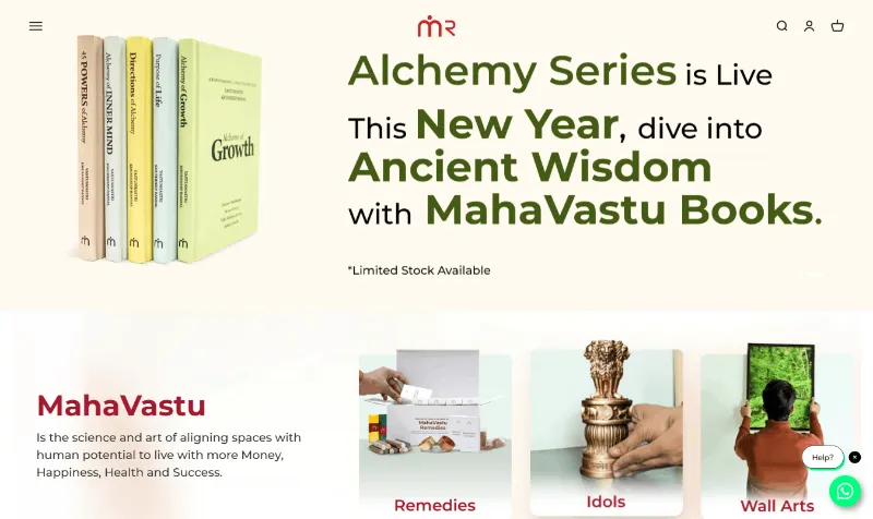 MahaVastu Remedies website